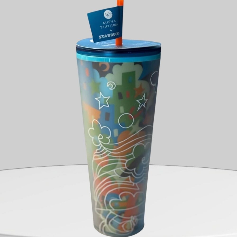 Starbucks Limited Edition 2025 Misha Tyutyunik Cold Cup Tumbler, 24 oz